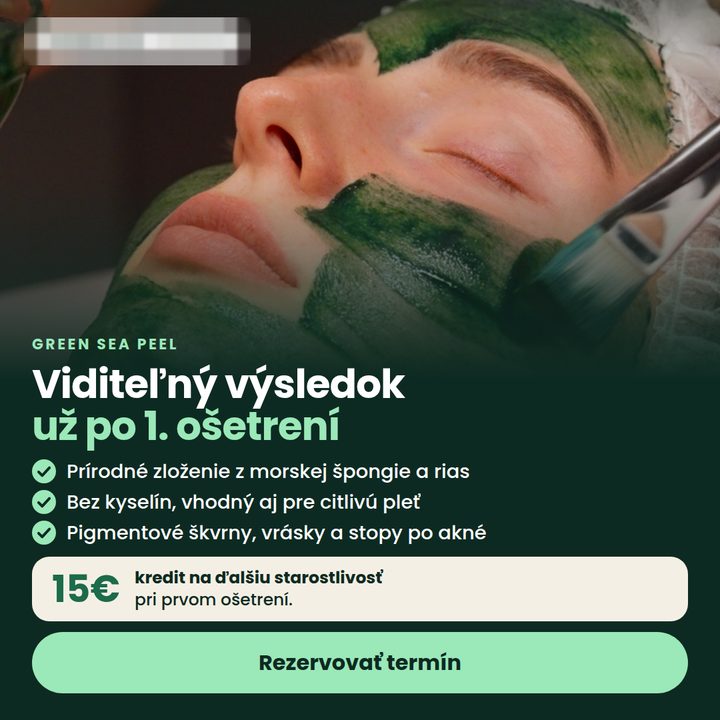 Grafická reklama - kozmetické ošetrenie pleti